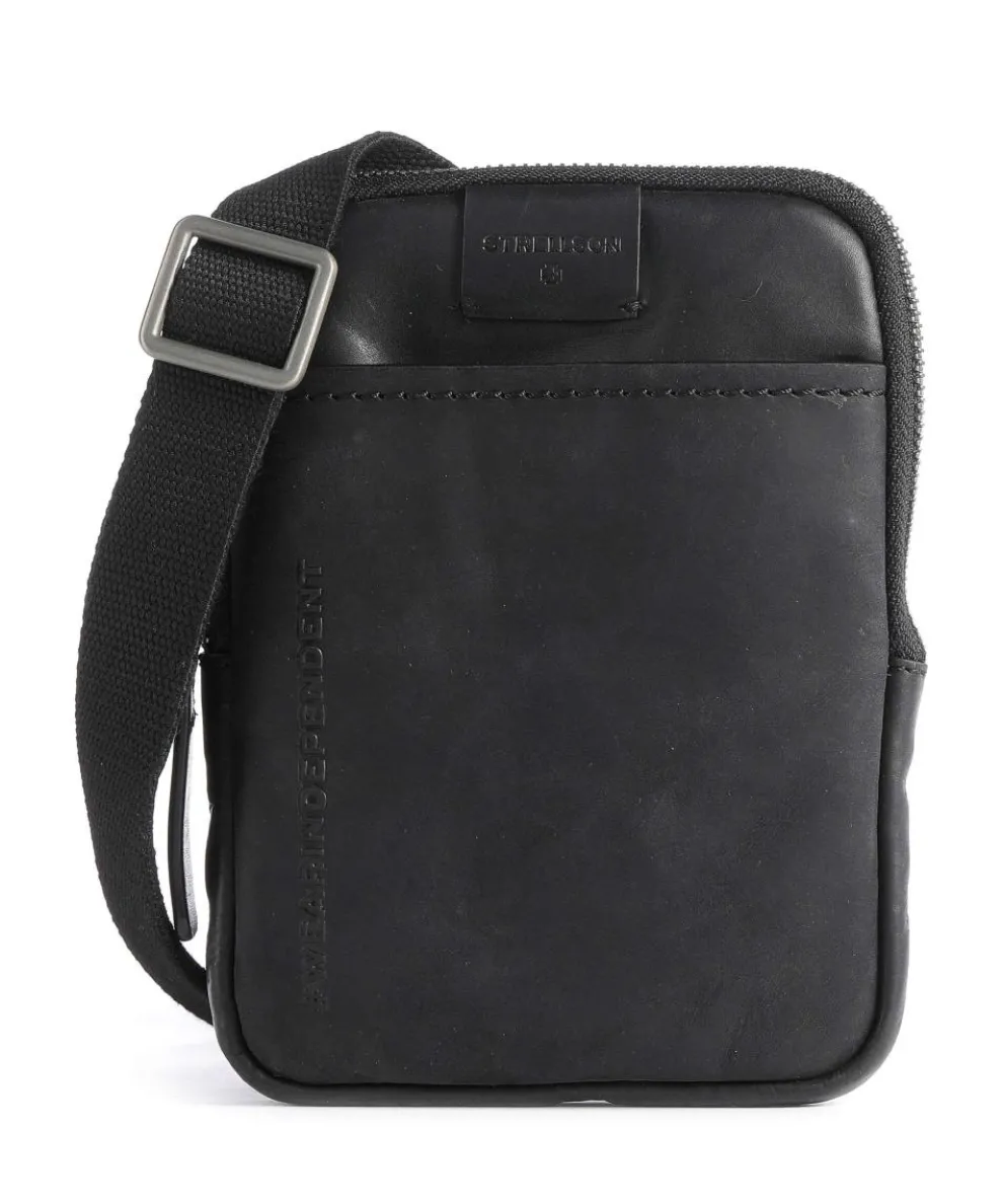 Brick Lane brian Crossbody bag grained leather black