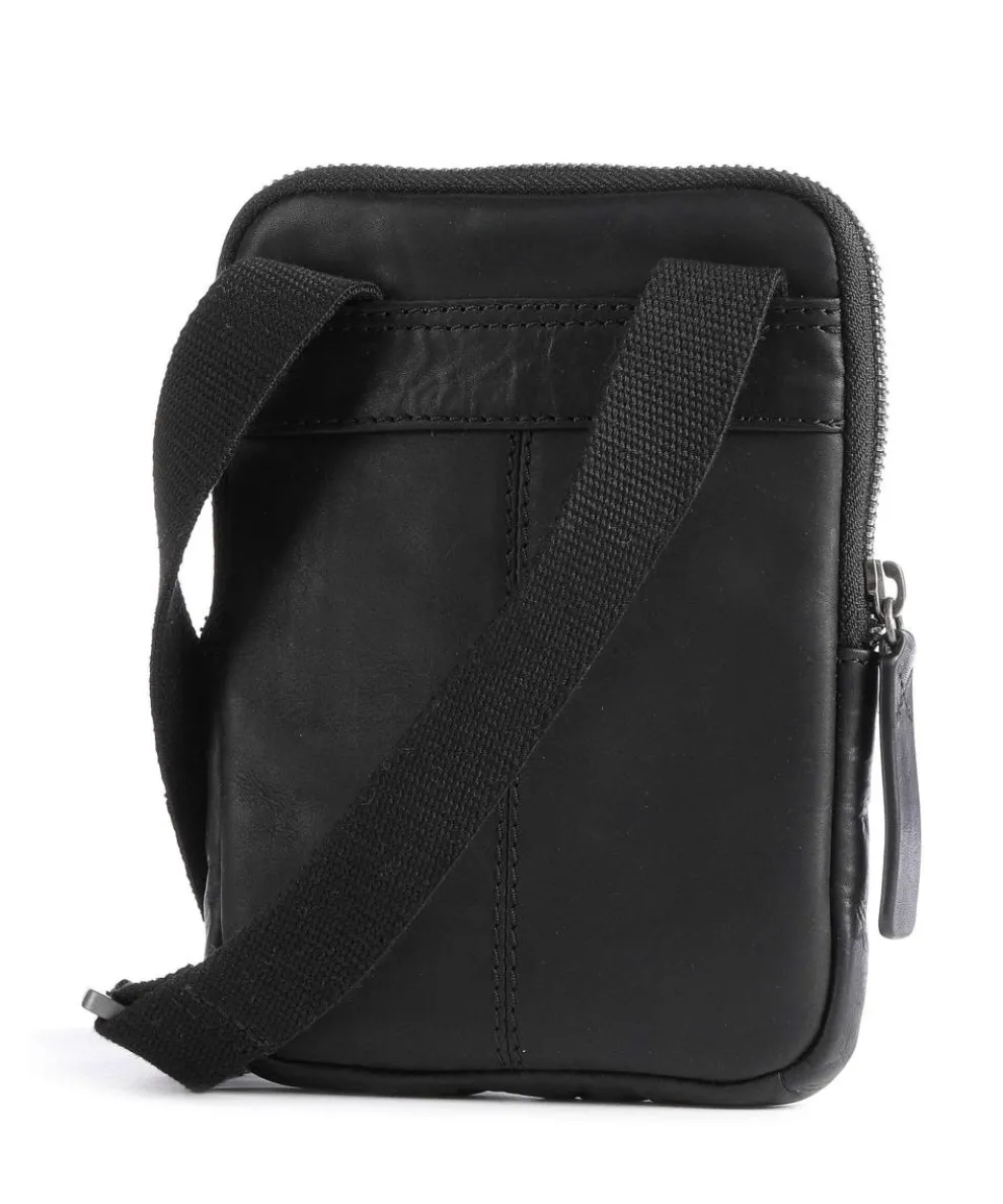 Brick Lane brian Crossbody bag grained leather black