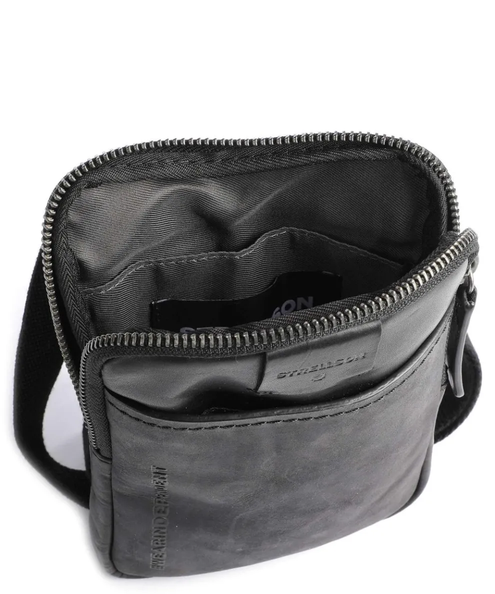 Brick Lane brian Crossbody bag grained leather black