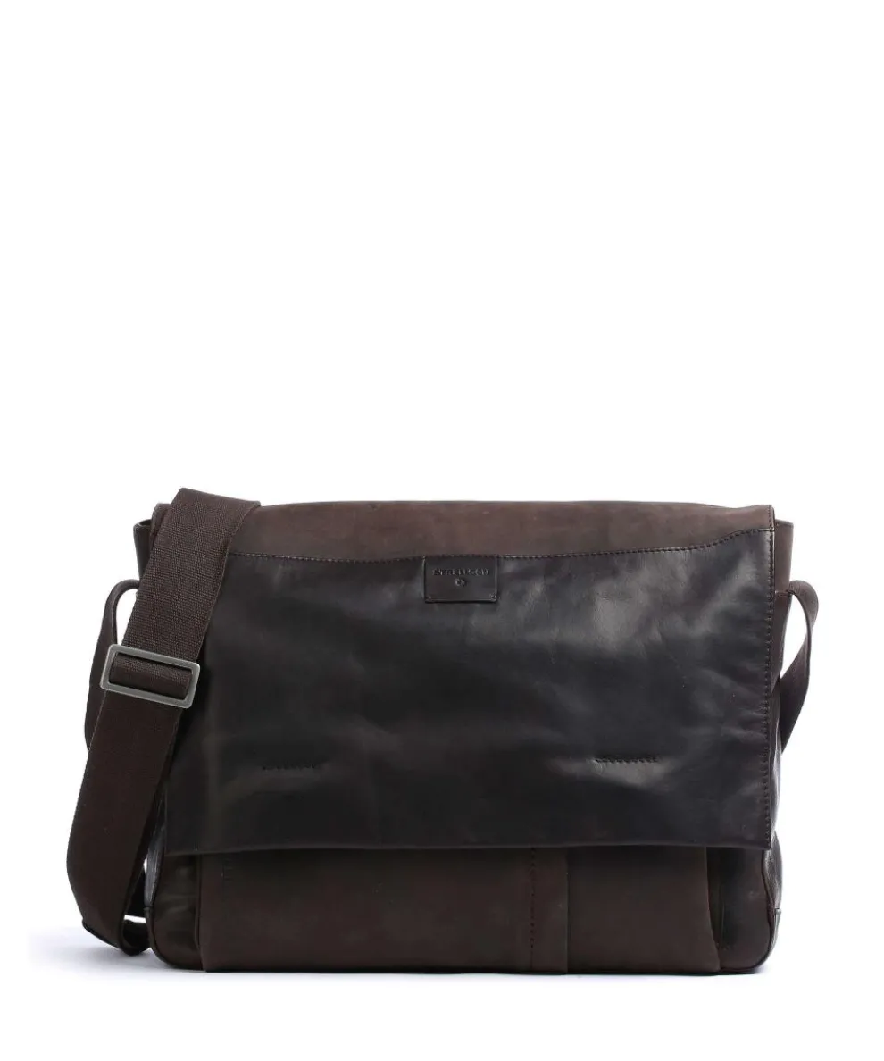 Brick Lane Briefcase 15″ leather dark brown