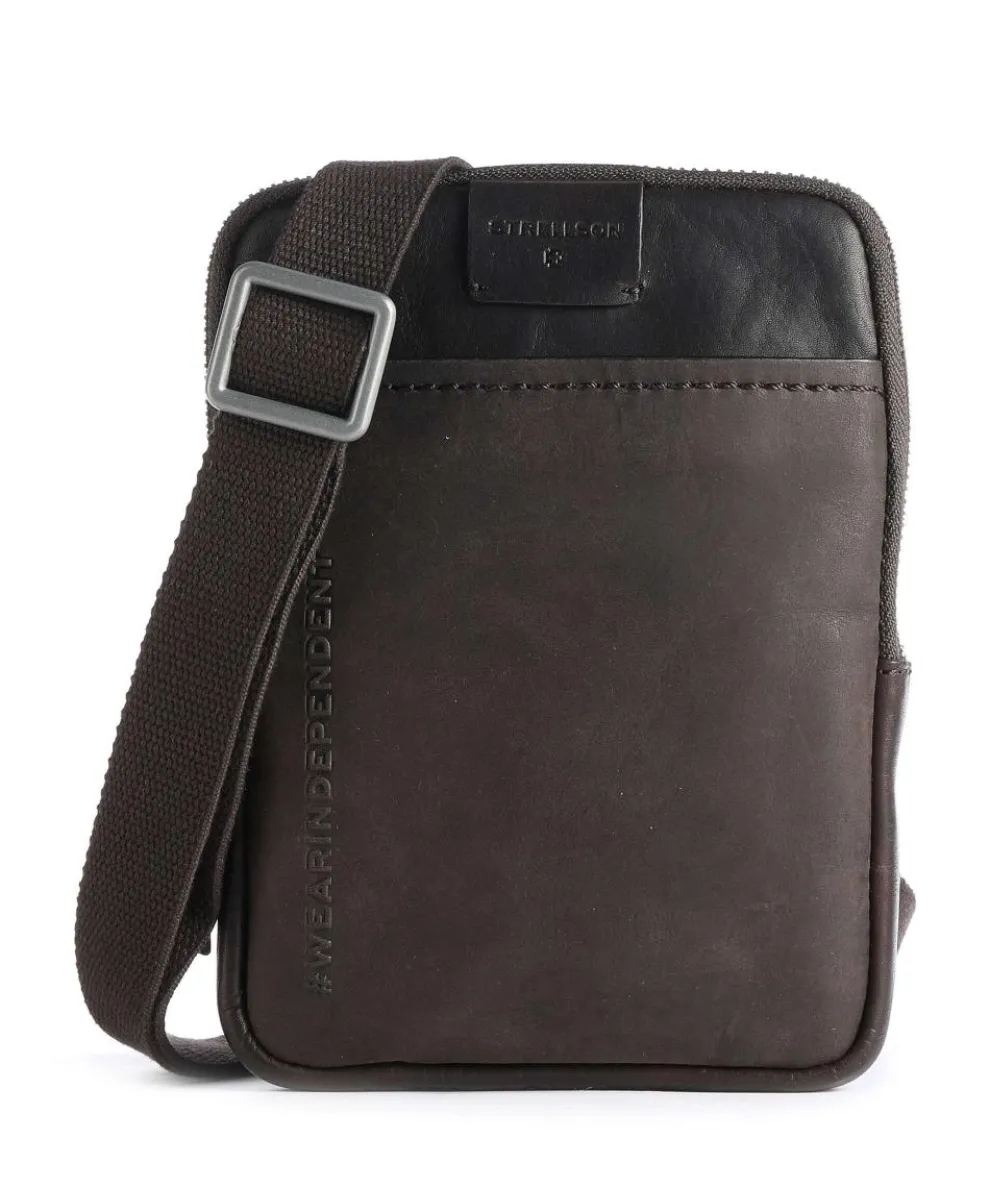 Brick Lane Crossbody bag leather dark brown