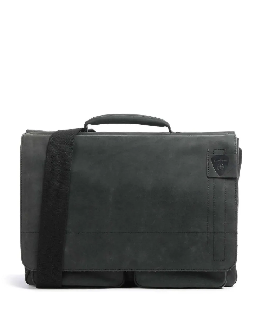 Briefcase 15″ leather black