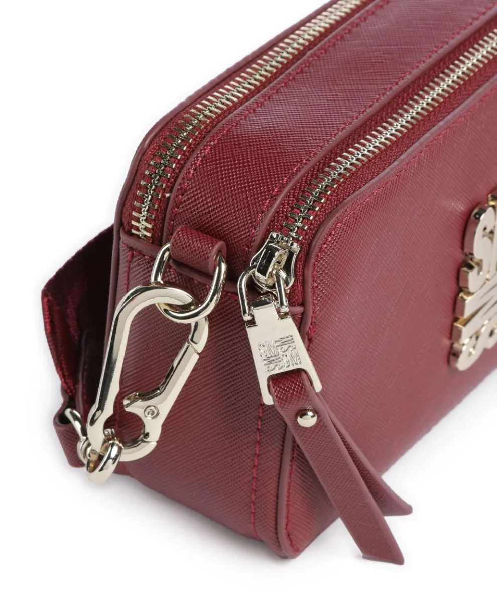 BRISA Crossbody bag imitation leather dark red