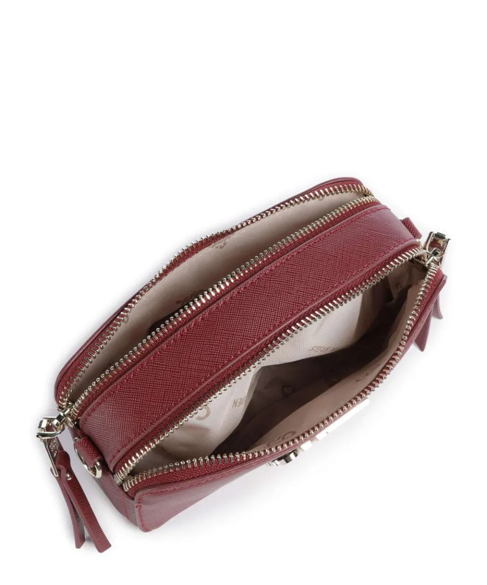 BRISA Crossbody bag imitation leather dark red