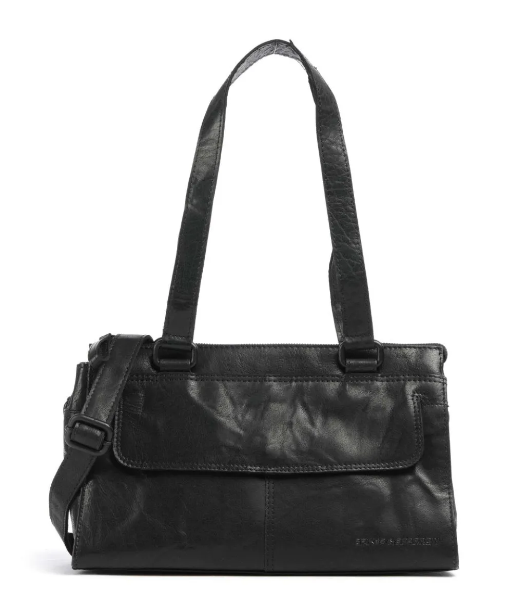 Bronco Amity Shoulder bag fine grain leather black