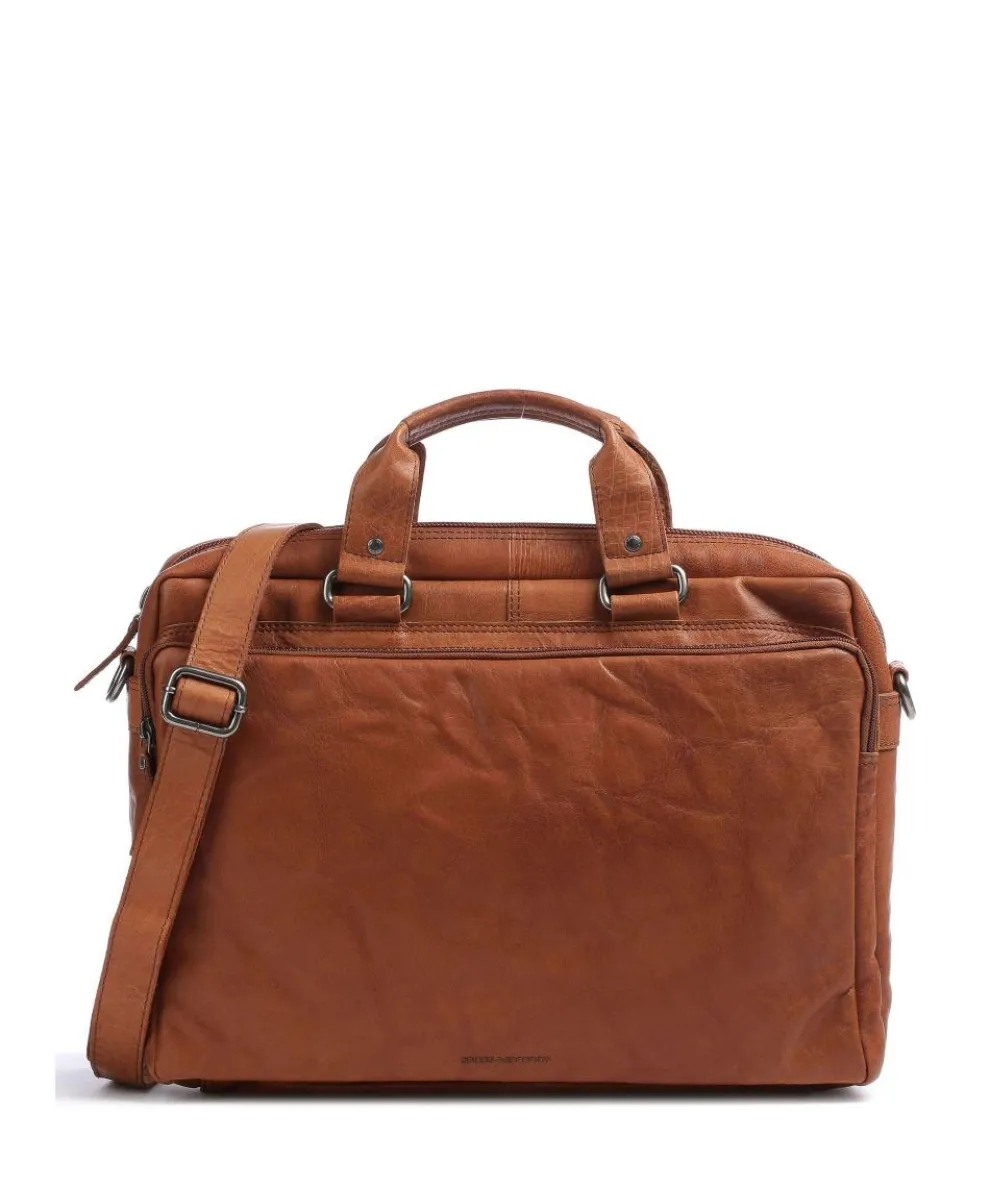Bronco Briefcase 15″ buffalo leather cognac