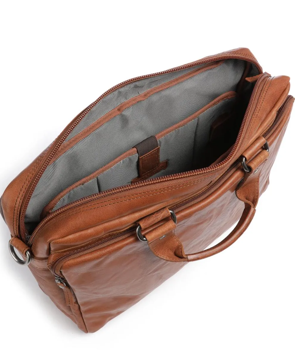 Bronco Briefcase 15″ buffalo leather cognac