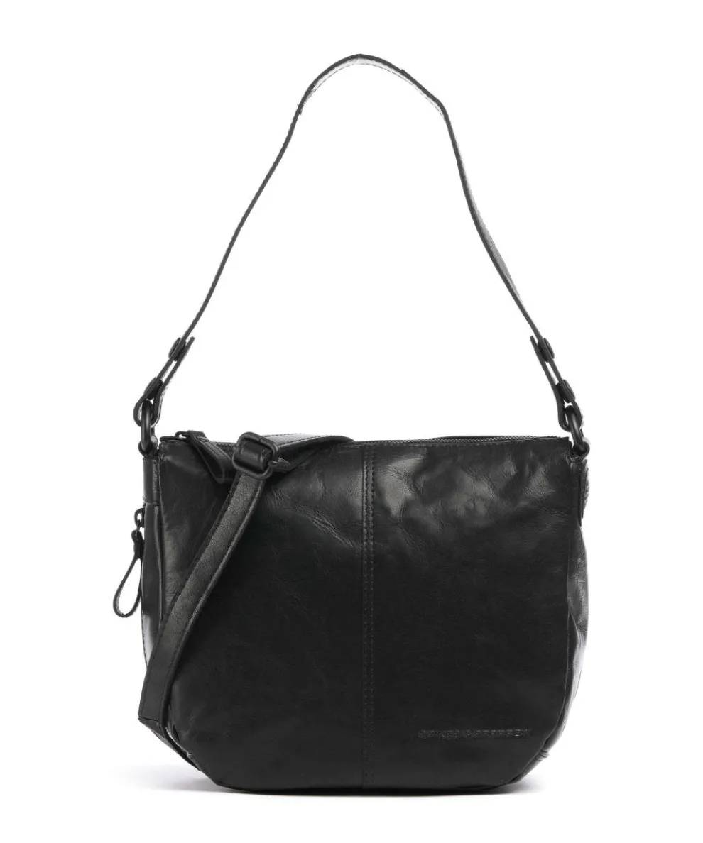 Bronco Carmen Shoulder bag fine grain leather black