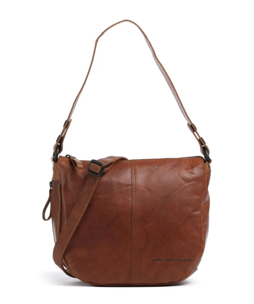 Bronco Carmen Shoulder bag fine grain leather cognac