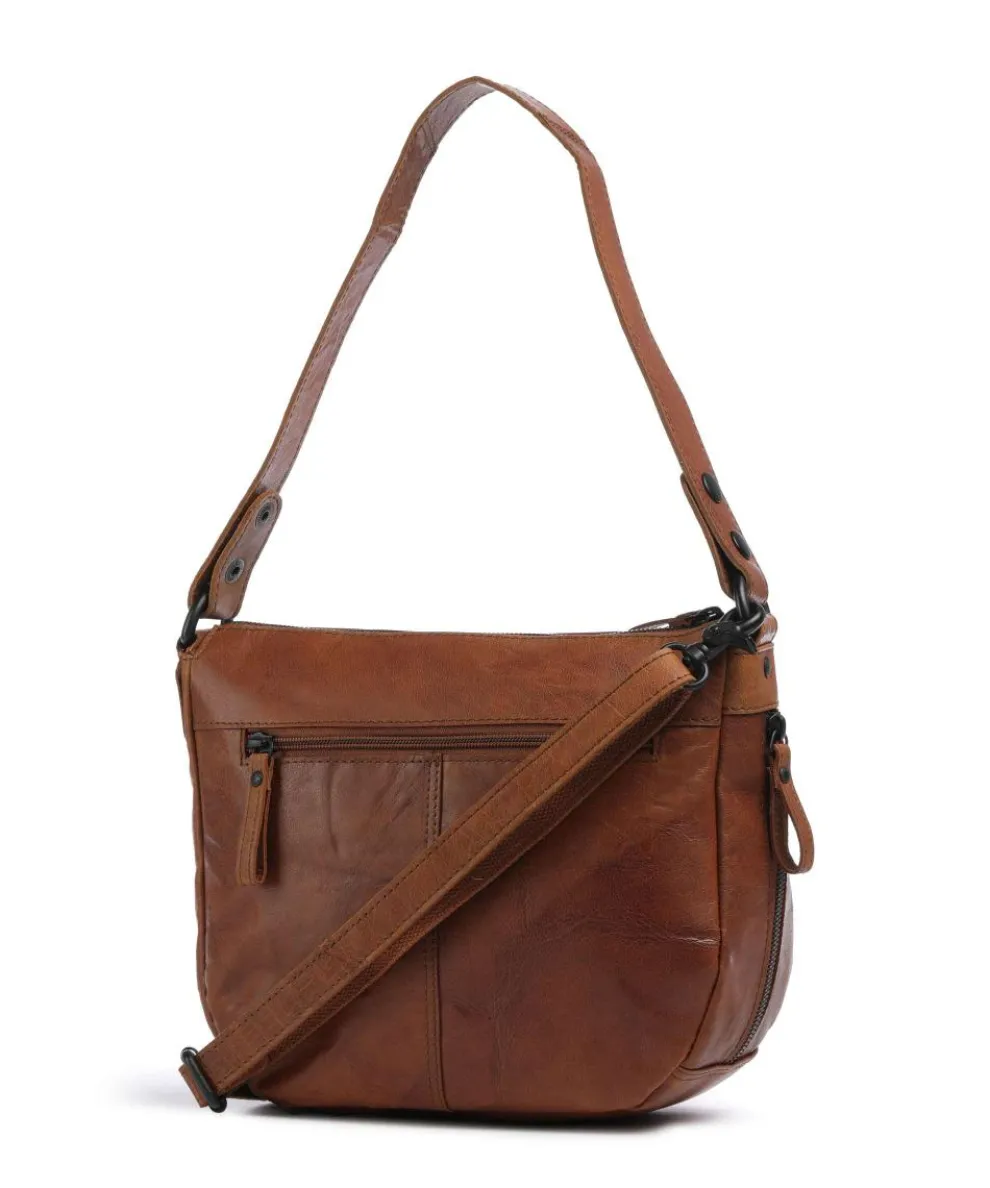 Bronco Carmen Shoulder bag fine grain leather cognac