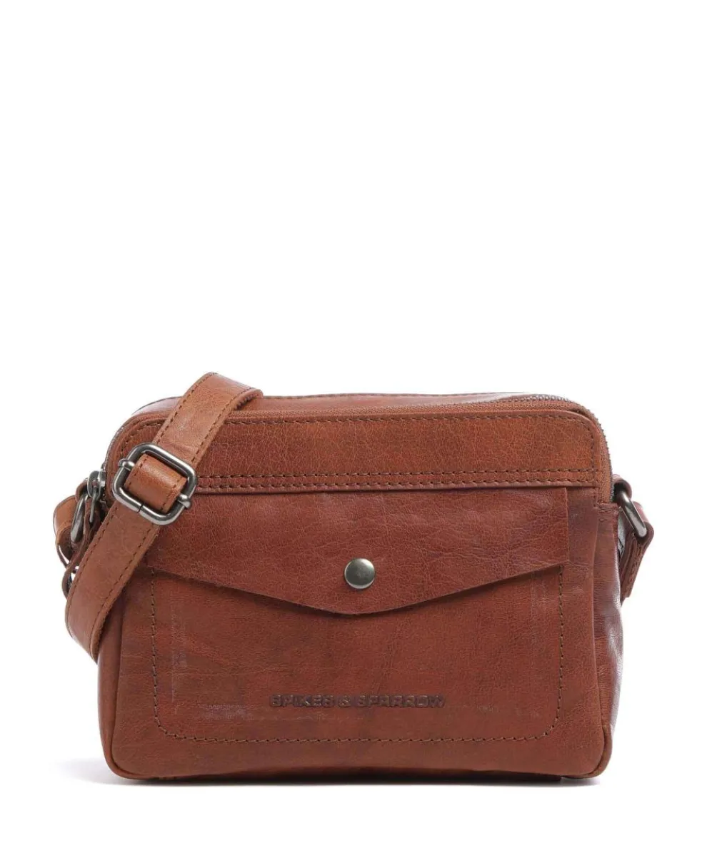 Bronco Crossbody bag buffalo leather cognac