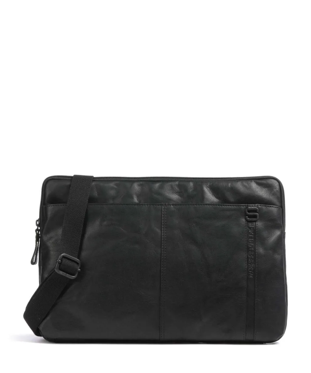 Bronco Laptop bag 15″ fine grain leather black
