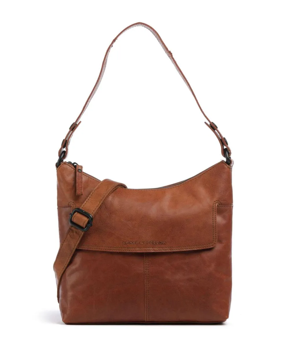 Bronco Sherrill Hobo bag fine grain leather cognac