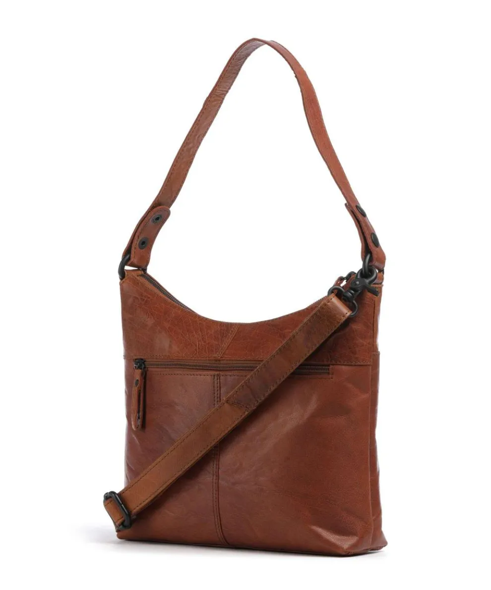 Bronco Sherrill Hobo bag fine grain leather cognac