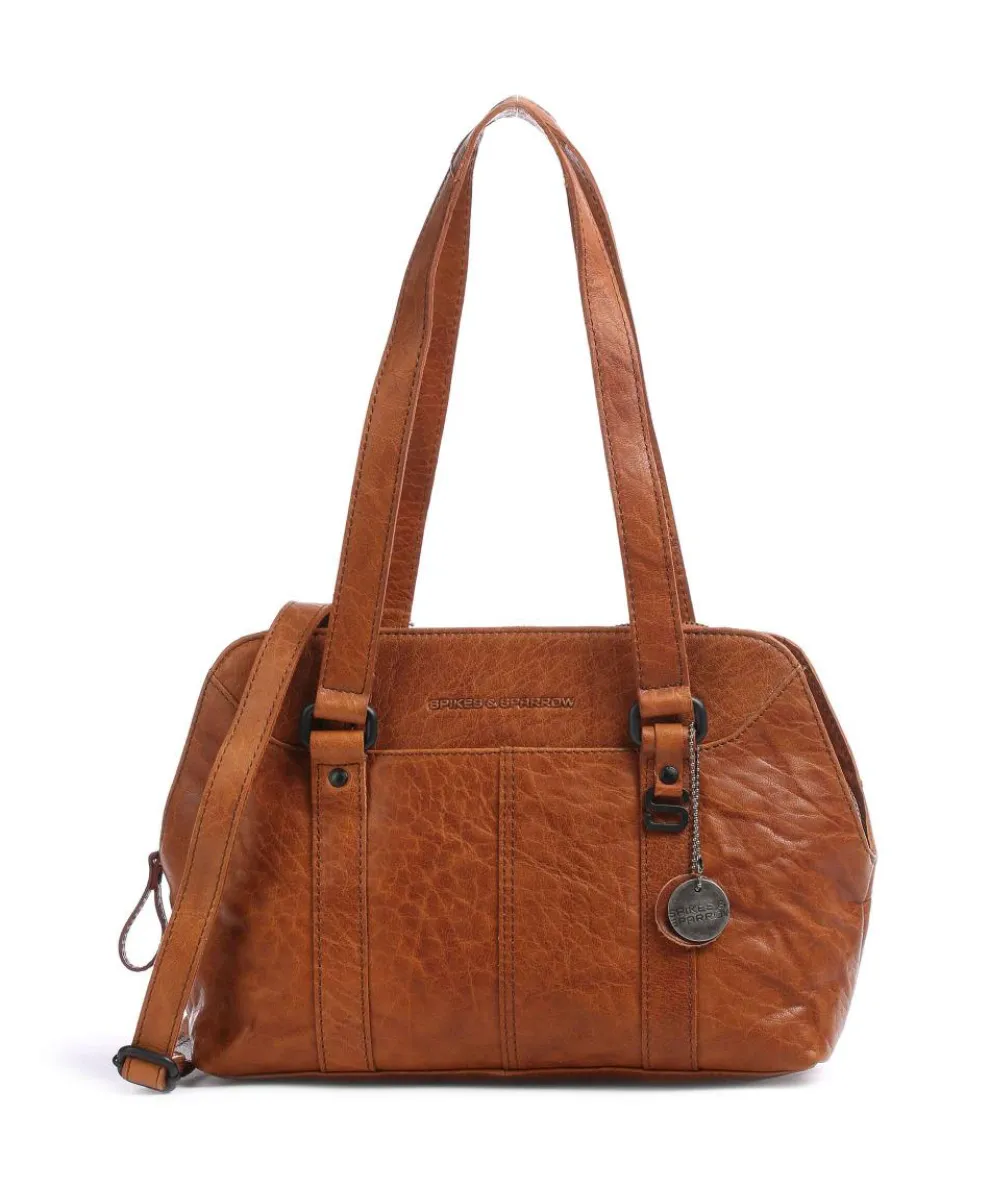 Bronco Shoulder bag fine grain leather cognac