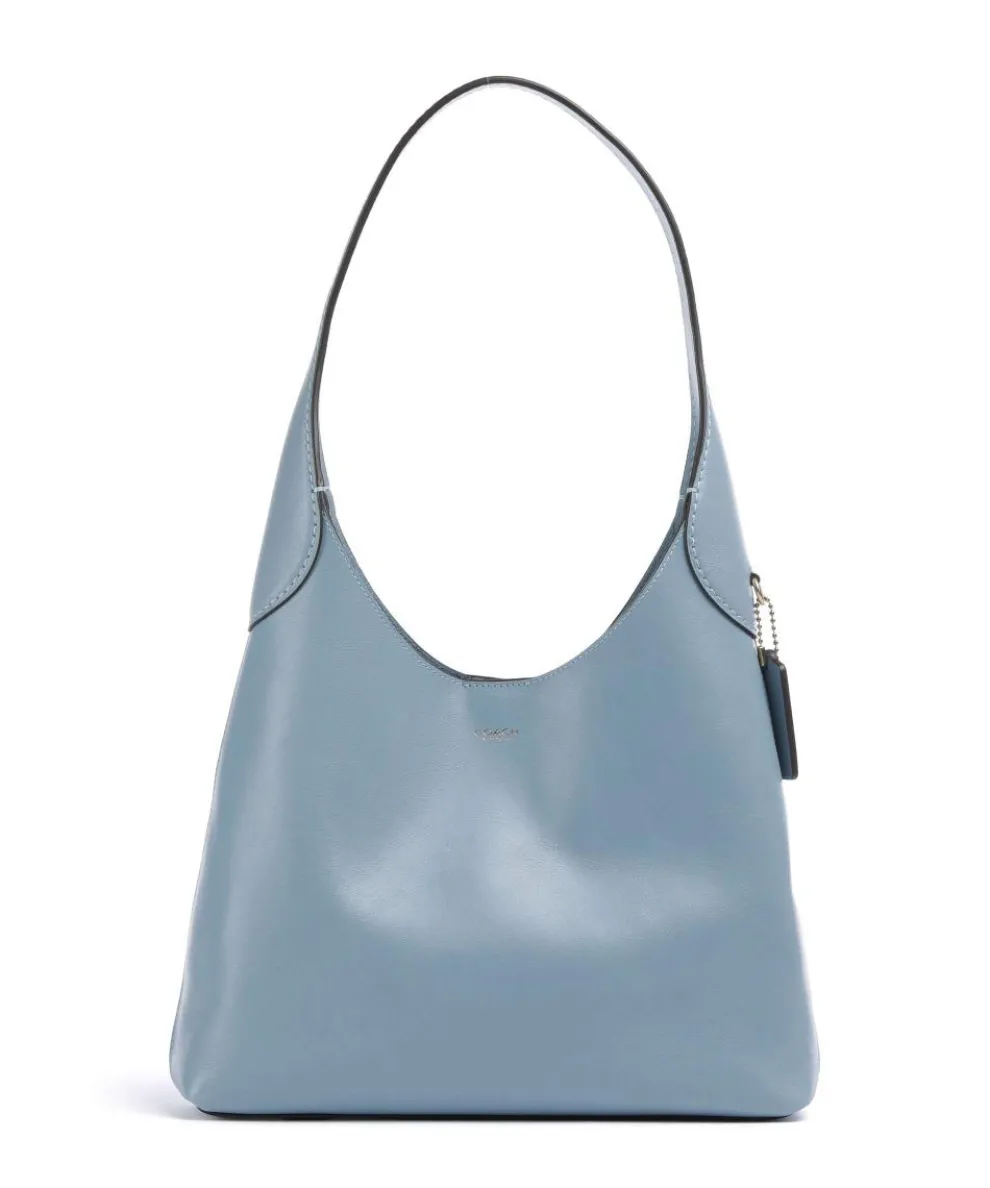 Brooklyn 28 Hobo bag fine grain leather light blue
