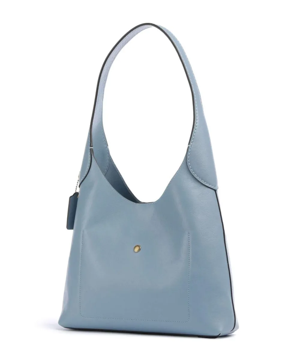 Brooklyn 28 Hobo bag fine grain leather light blue