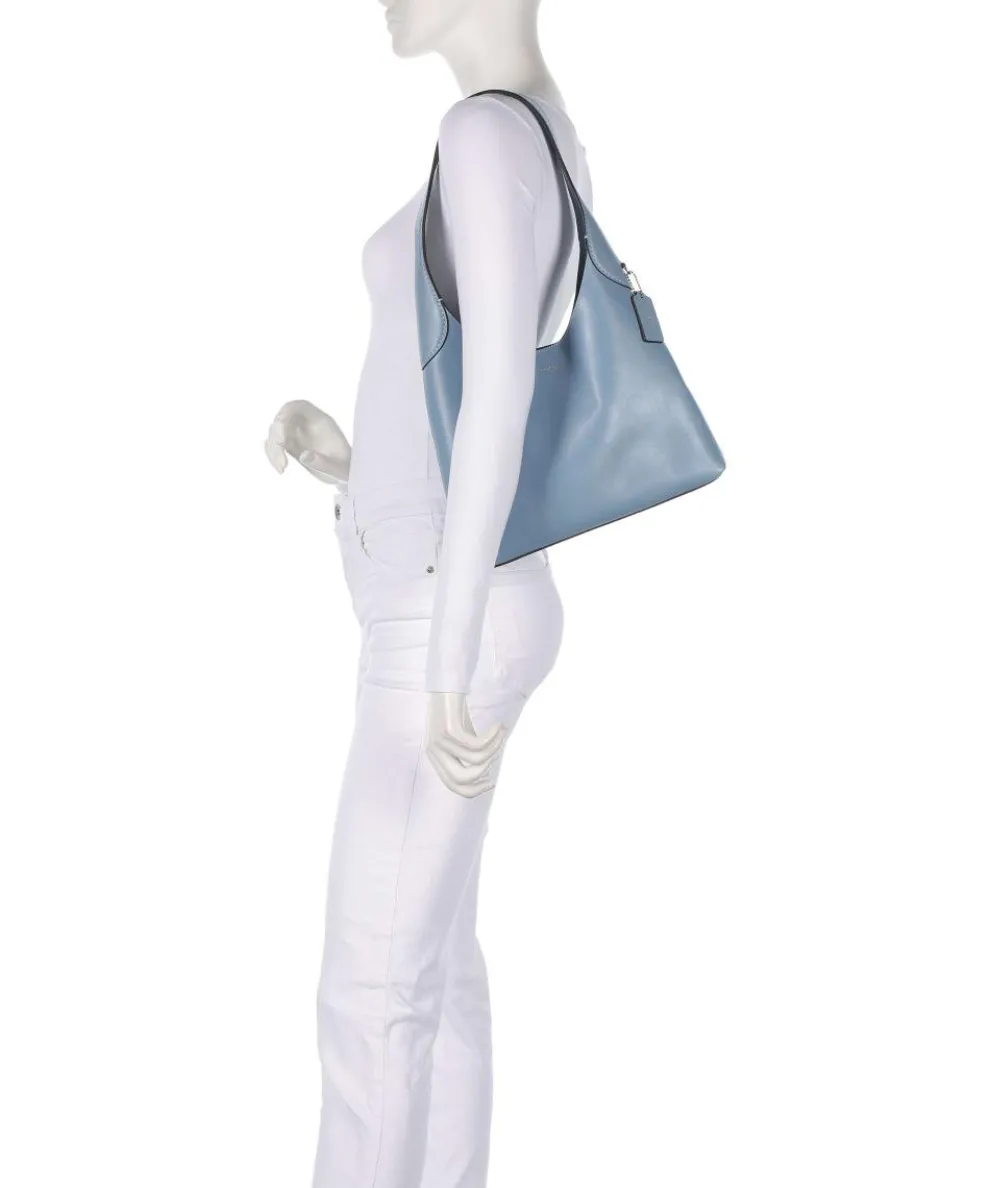 Brooklyn 28 Hobo bag fine grain leather light blue