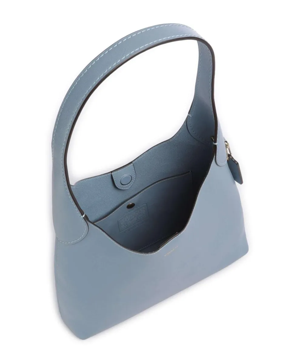 Brooklyn 28 Hobo bag fine grain leather light blue