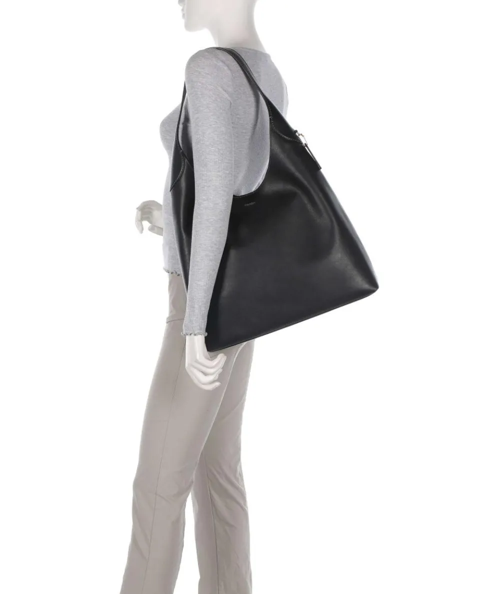 Brooklyn 39 Hobo bag grained leather black