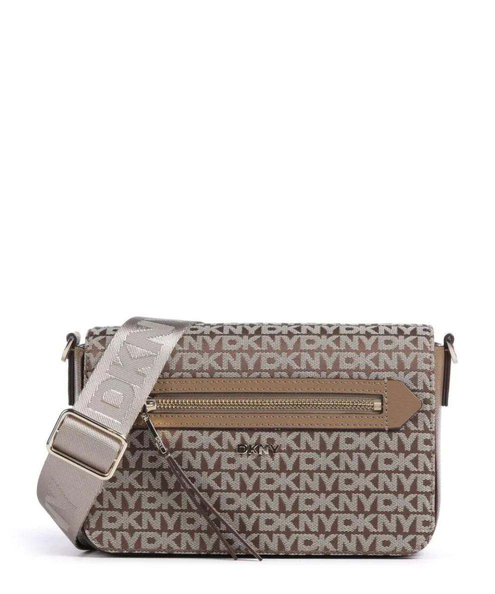 Bryant Crossbody bag polyester, grained cow leather light brown