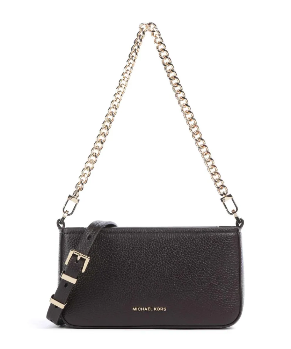 Bryant Small Shoulder bag grained cow leather dark brown