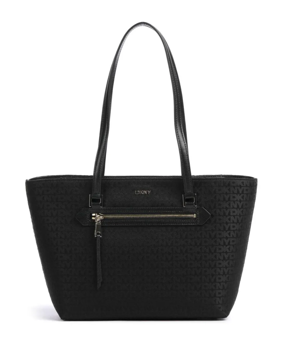 Bryant Tote bag polyester, grained cow leather black