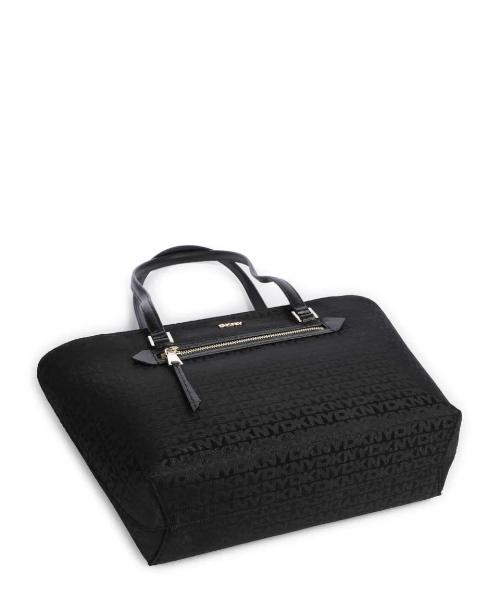 Bryant Tote bag polyester, grained cow leather black