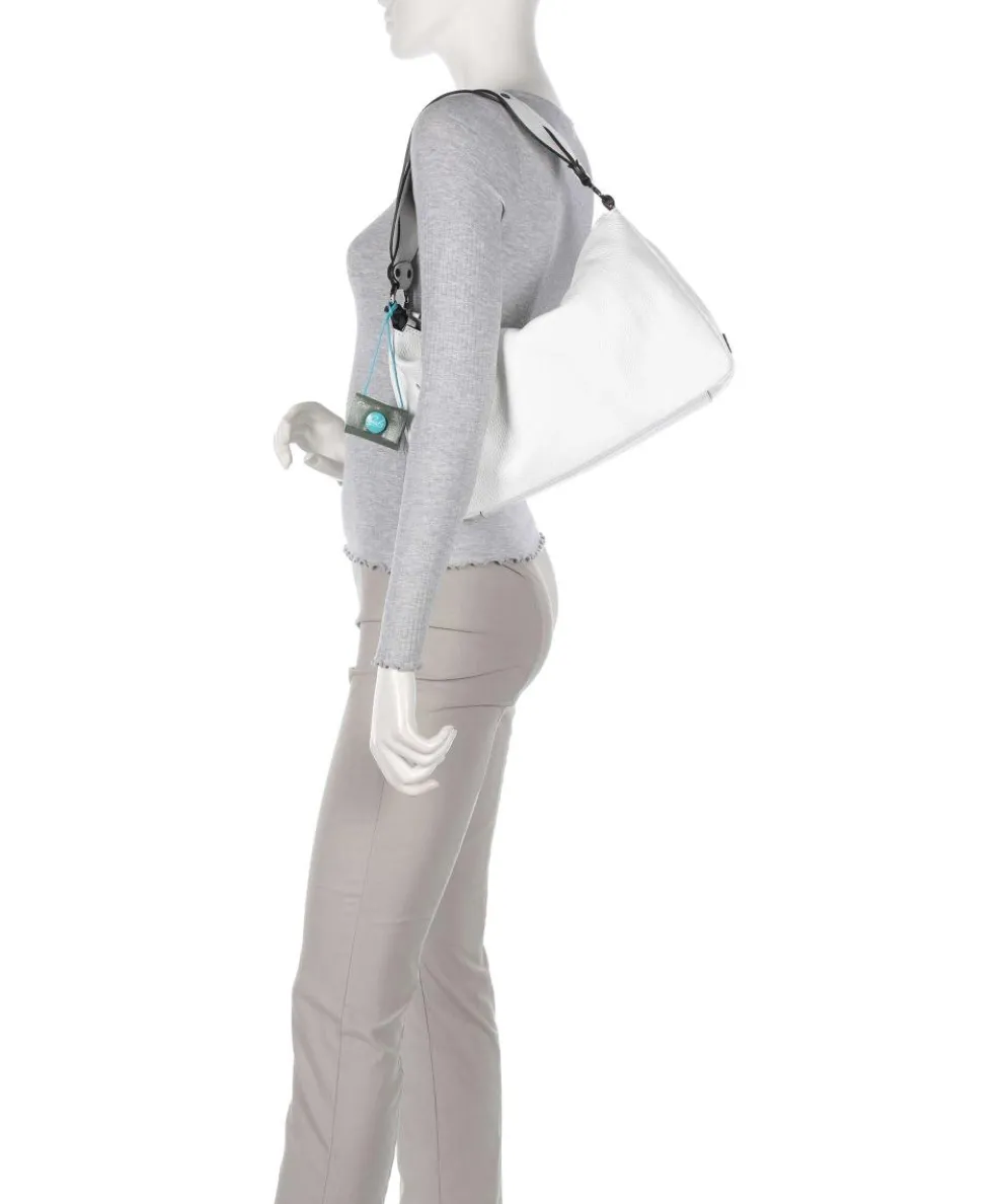 Delos Calliope Hobo bag grained calfskin white