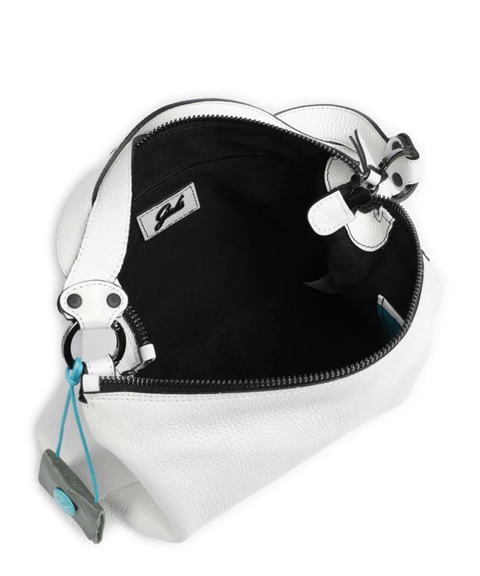 Delos Calliope Hobo bag grained calfskin white