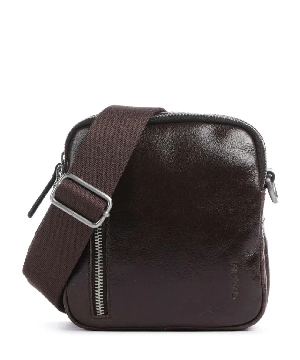 Buddy Crossbody bag buffalo leather dark brown