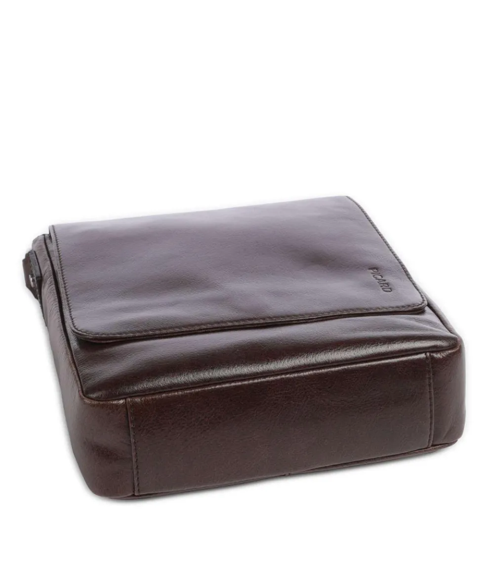 Buddy Crossbody bag 10″ buffalo leather dark brown