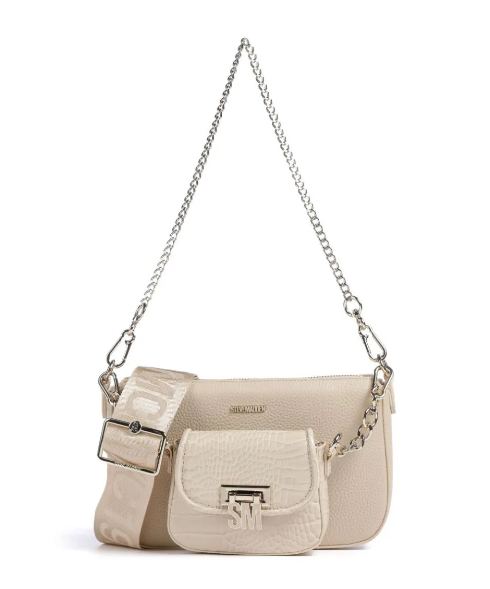 BURGE Shoulder bag imitation leather beige