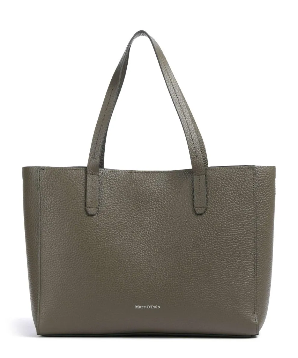 Busin M Tote bag 15″ grained cow leather khaki