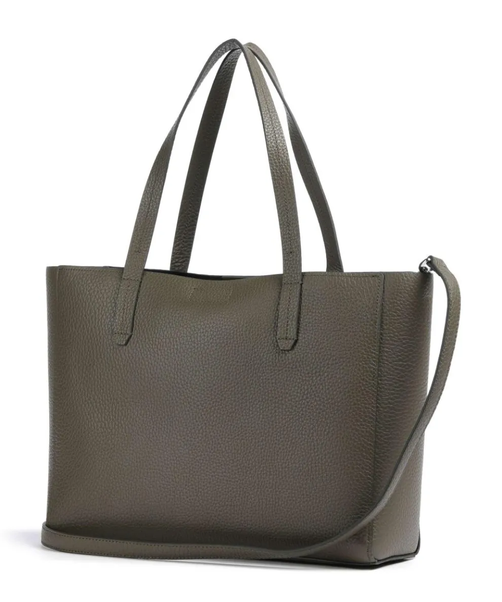 Busin M Tote bag 15″ grained cow leather khaki