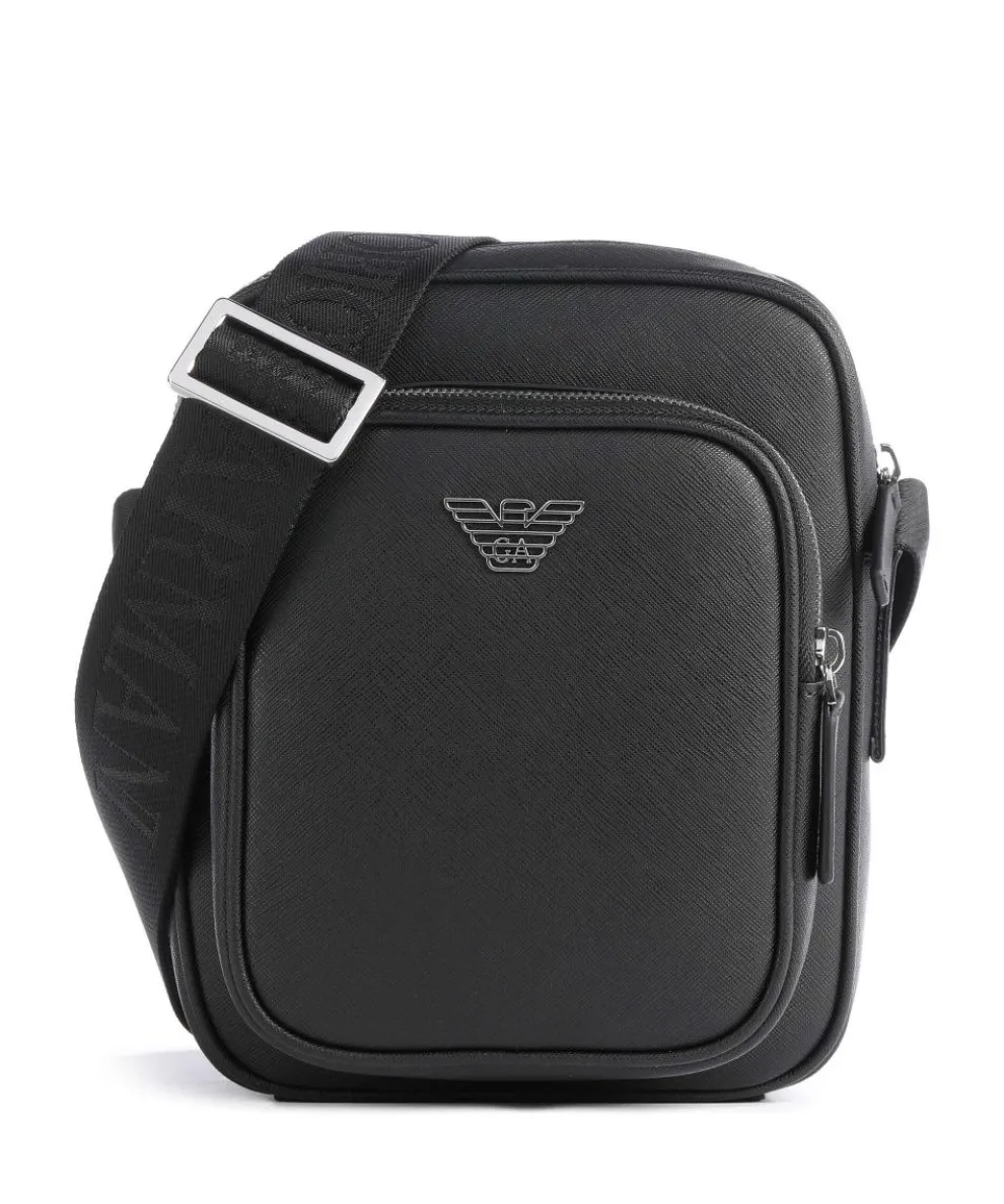 Business Regenerated Crossbody bag imitation leather black