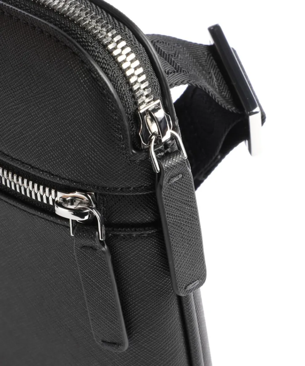 Business Regenerated Crossbody bag imitation leather black
