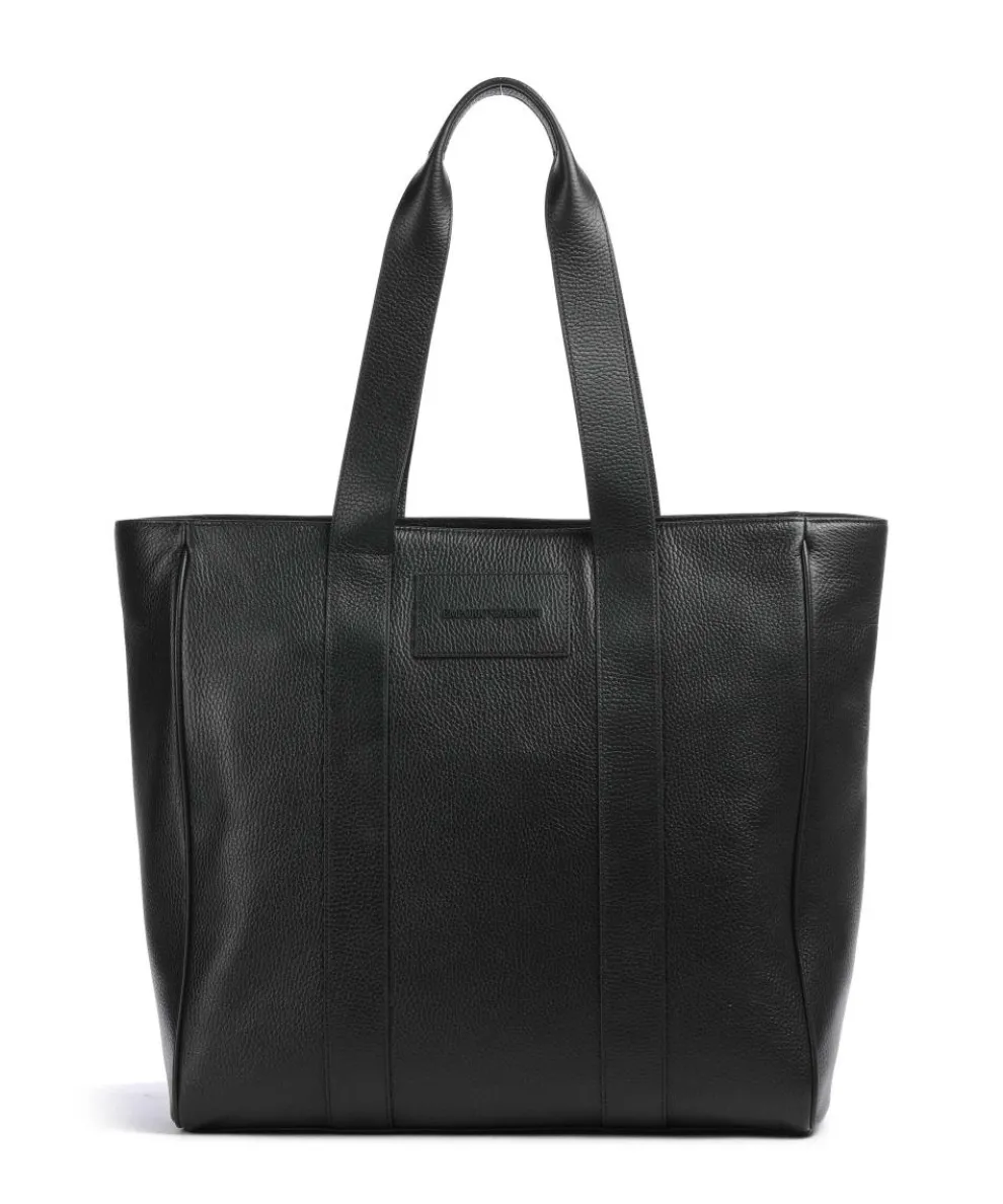 Business Tote bag 15″ grained cow leather black