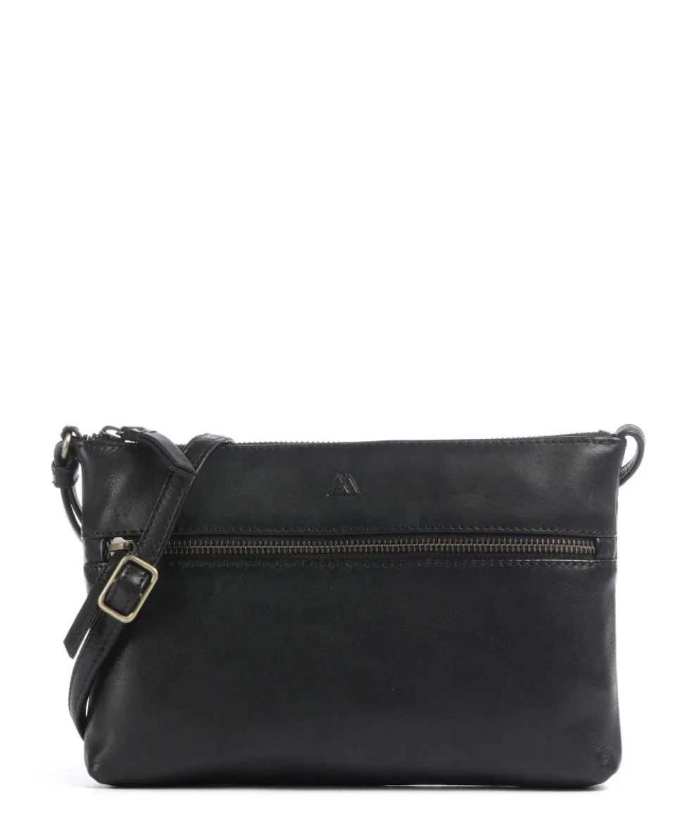 Jolie Crossbody bag fine grain cow leather black