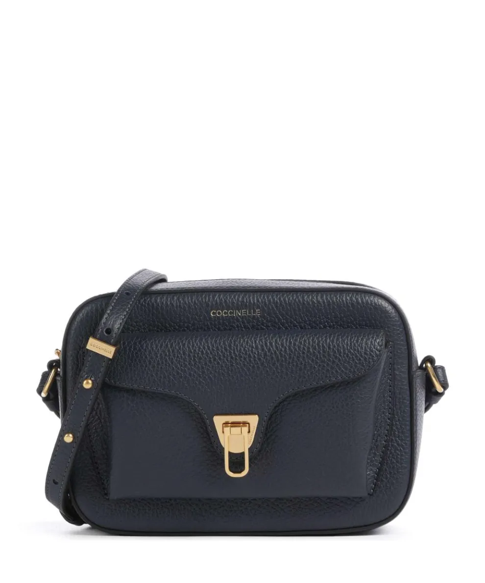 Beat Soft Crossbody bag grained cow leather dark blue