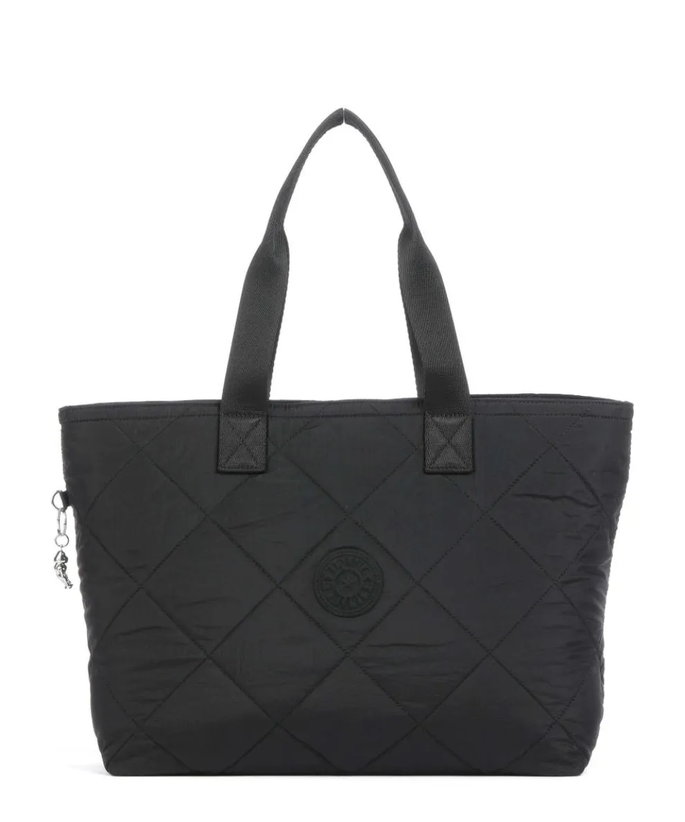 Crinkled Quilt Colissa Up Tote bag 15″ polyamide black