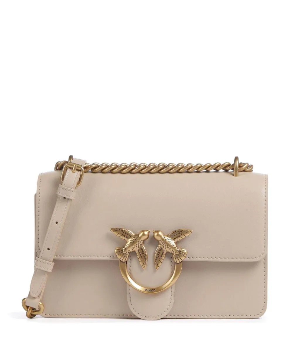 Love One Mini Shoulder bag fine grain cow leather beige
