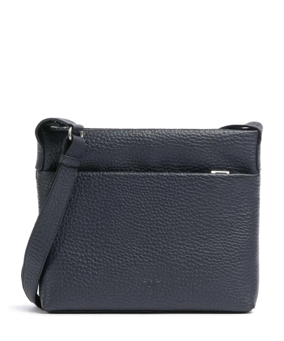 Hirsch Bristol Crossbody bag grained leather navy