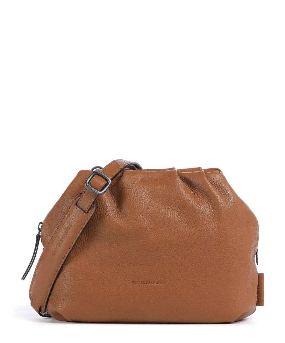 Philocalists Honey Crossbody bag grained leather brown