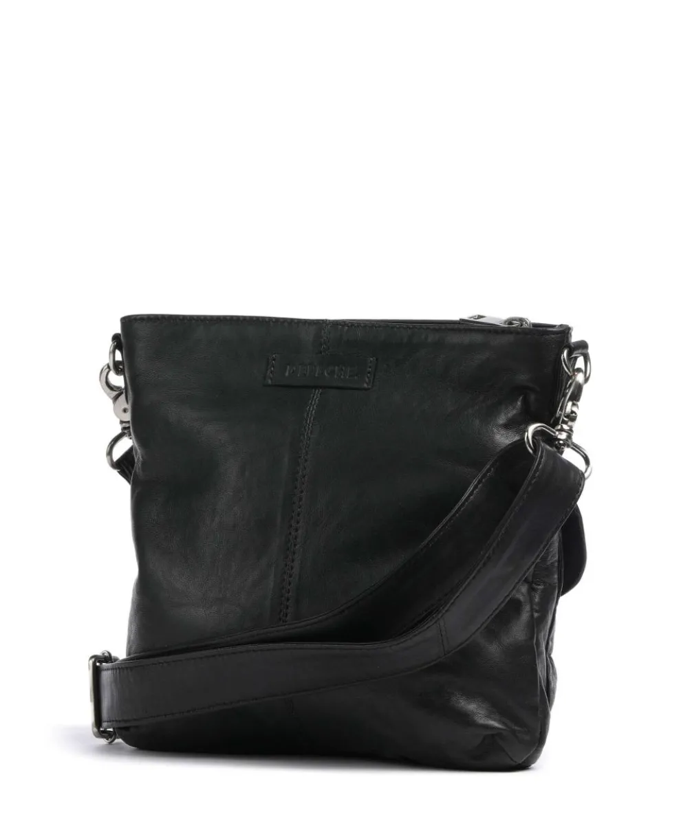 Power Field Shoulder bag sheepskin leather black