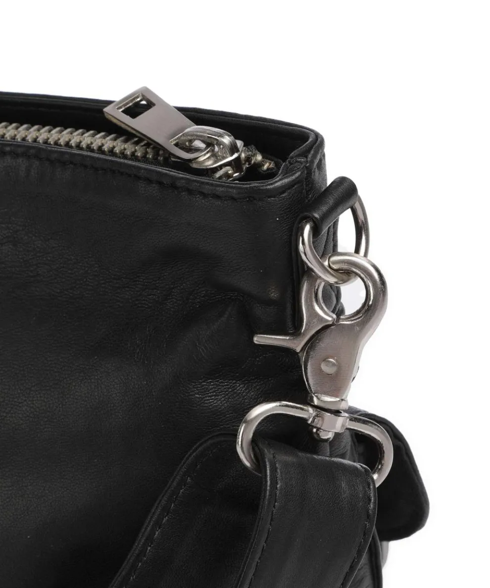 Power Field Shoulder bag sheepskin leather black