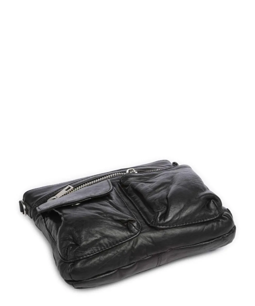Power Field Shoulder bag sheepskin leather black
