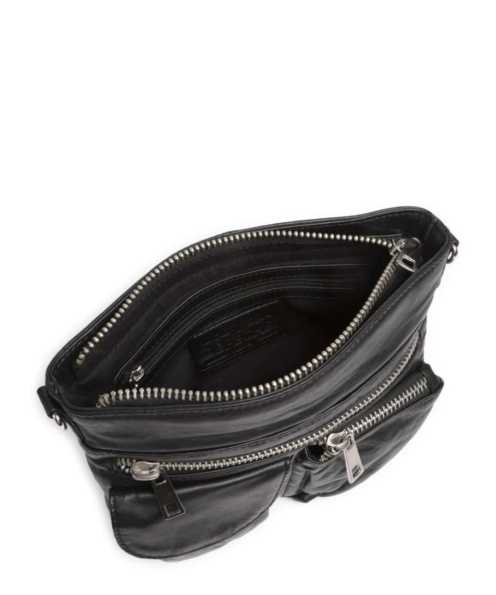 Power Field Shoulder bag sheepskin leather black