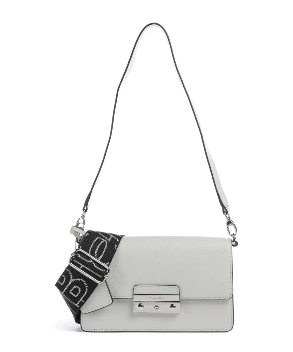 Super Star Shoulder bag saffiano cow leather light grey