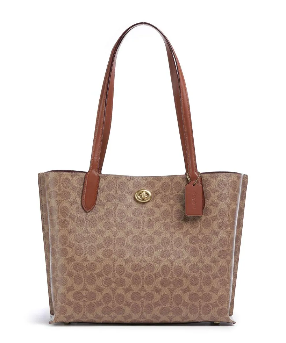 Willow Signature Tote bag canvas brown